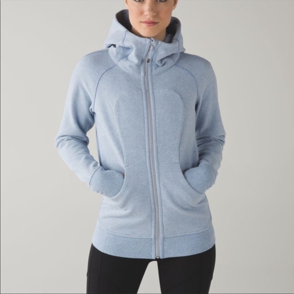Light blue NWOT lululemon scuba hoodie